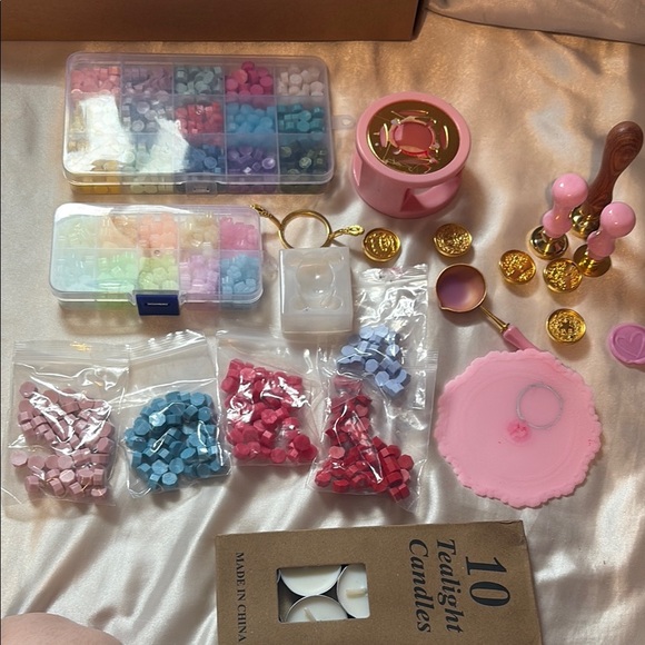 Other - Wax Seal Kit with Pink and Gold Accents